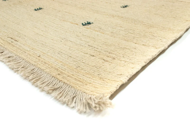 Gabbeh Persisch Teppich 150x192cm - Perserteppich Wollteppich - beige