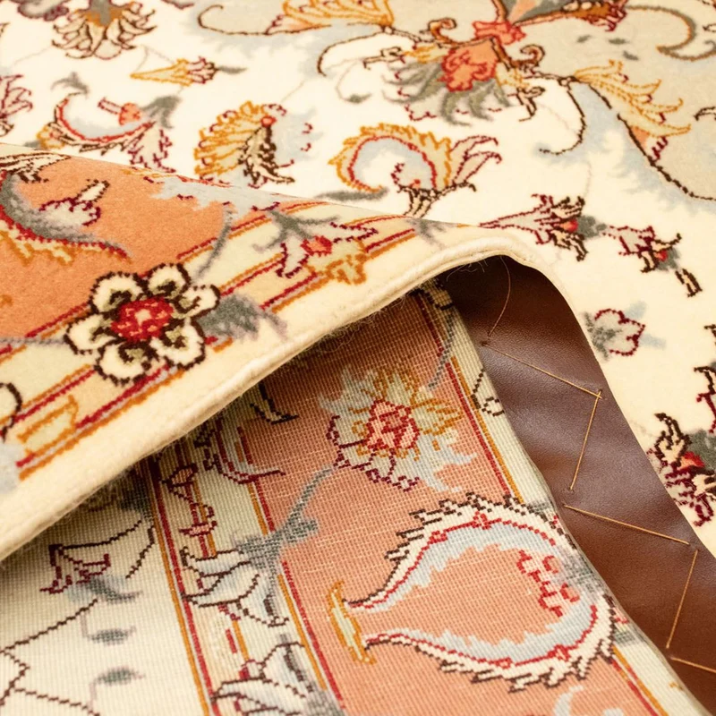 Täbriz - 50 Raj Teppich 102x152cm - Perserteppich - beige