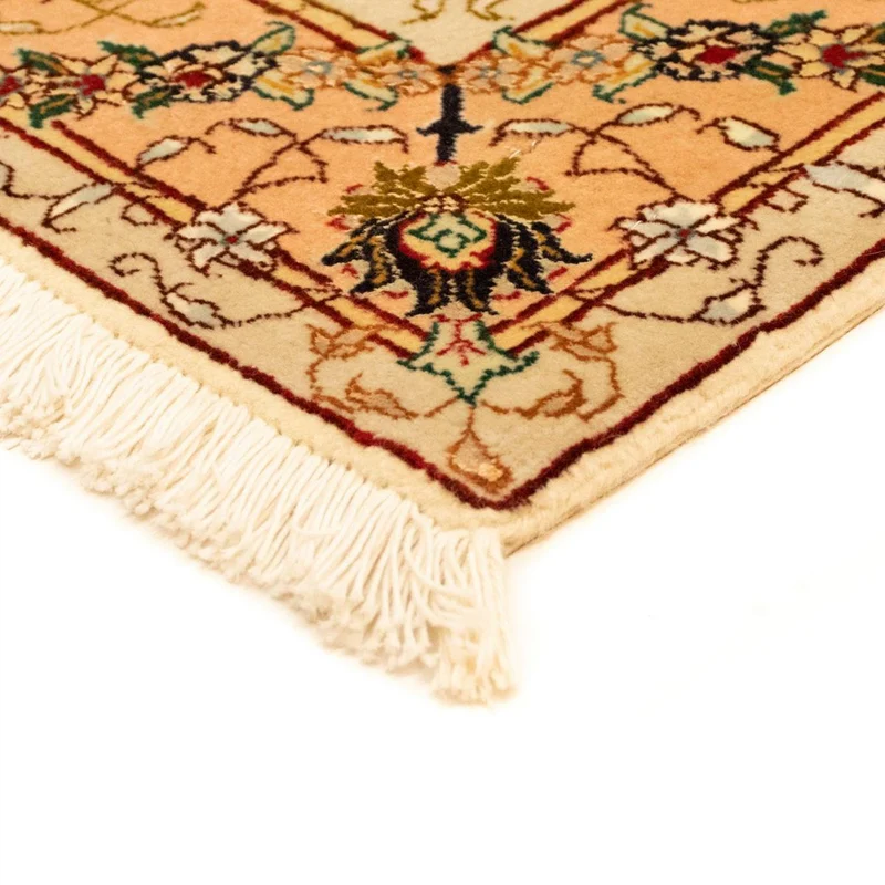 Täbriz - 50 Raj Teppich 100x151cm - Perserteppich - beige