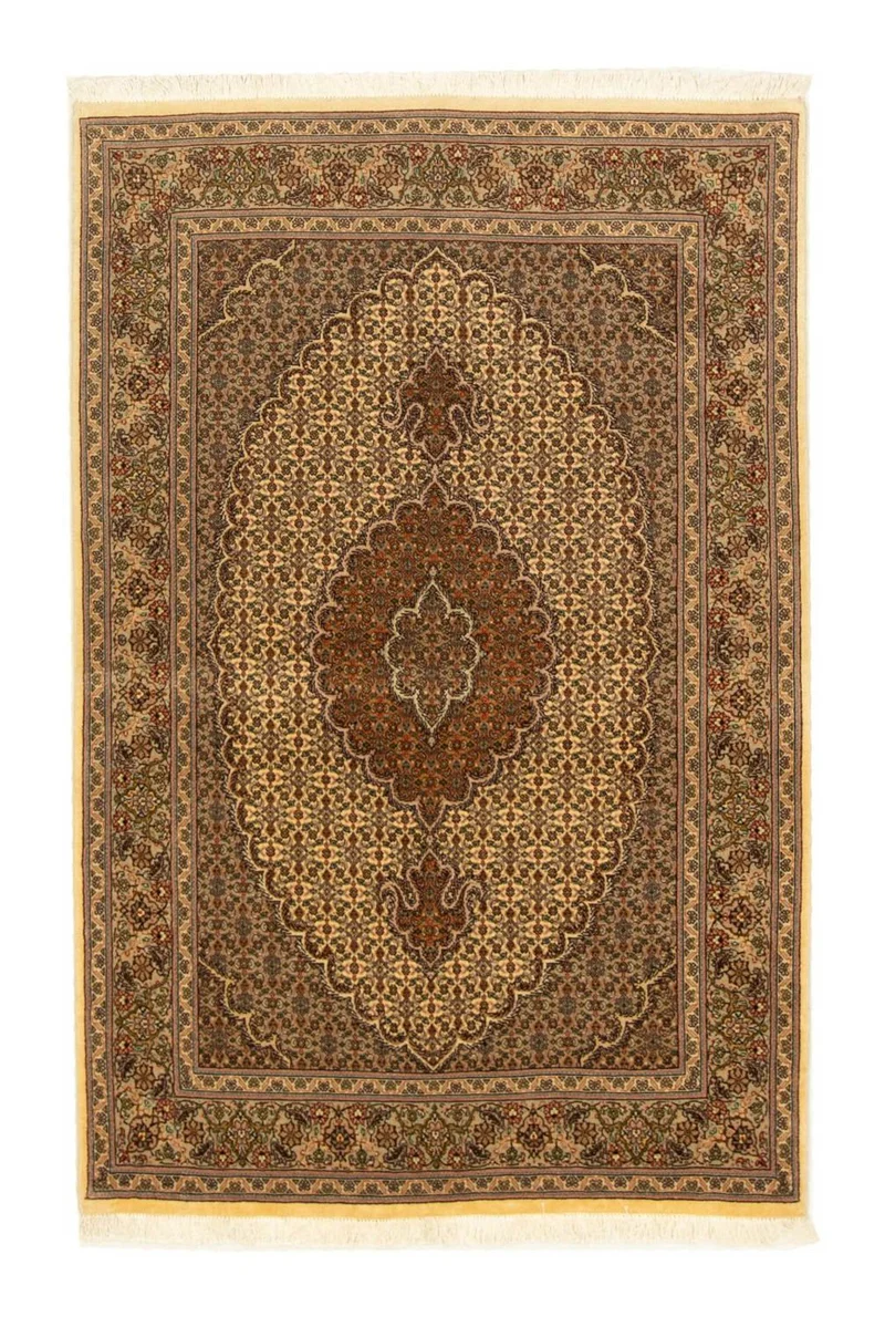 Täbriz - 50 Raj Teppich 103x160cm - Perserteppich - beige