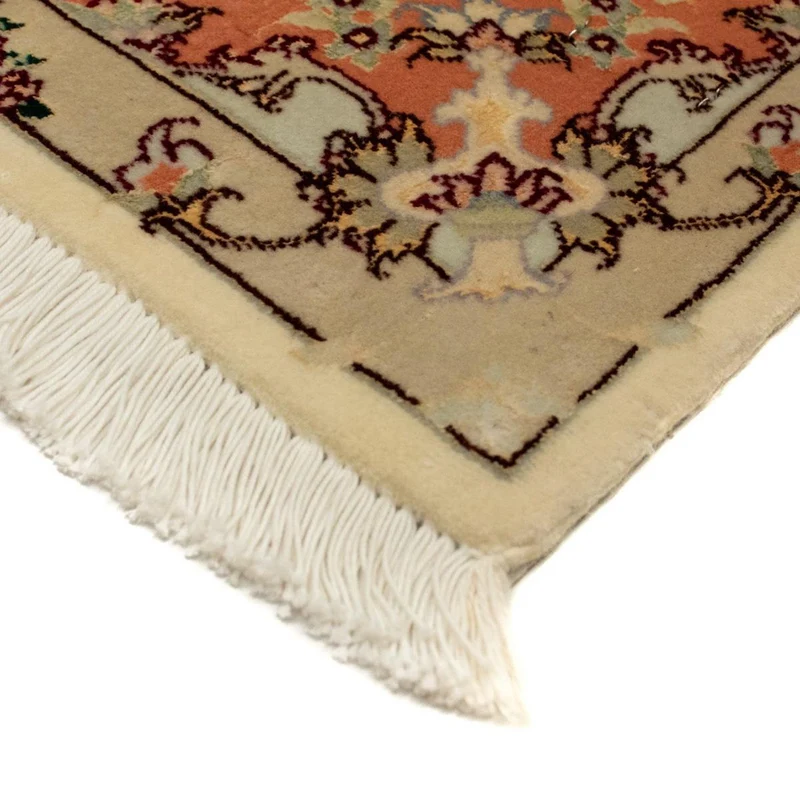 Täbriz - 50 Raj Teppich 100x155cm - Perserteppich - beige