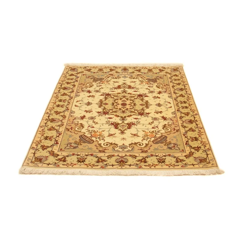 Täbriz - 50 Raj Teppich 103x148cm - Perserteppich - beige