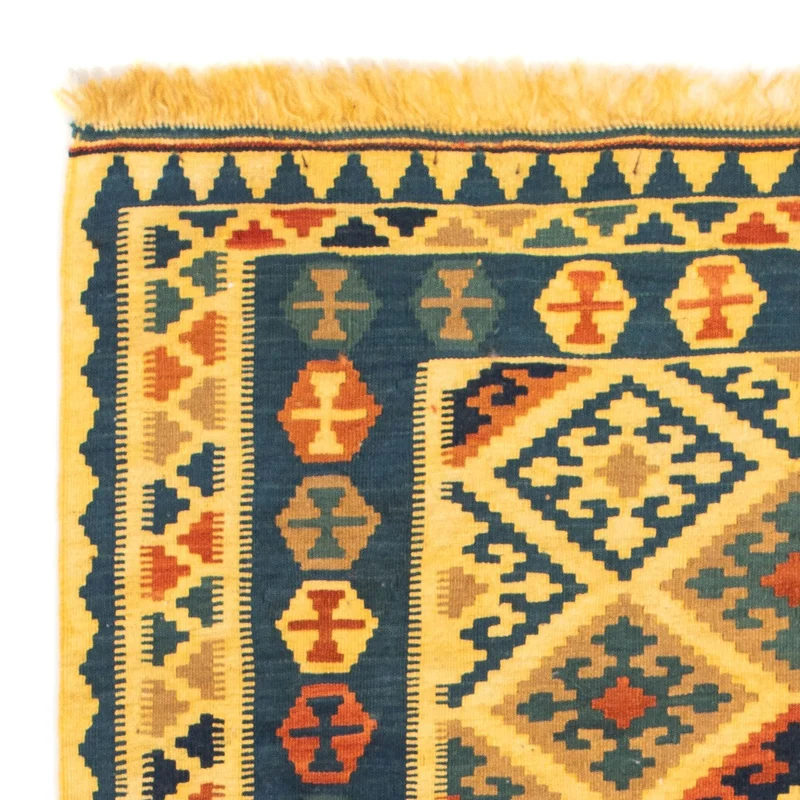 Kelim Teppich - Oriental 95 x 102 cm - gelb