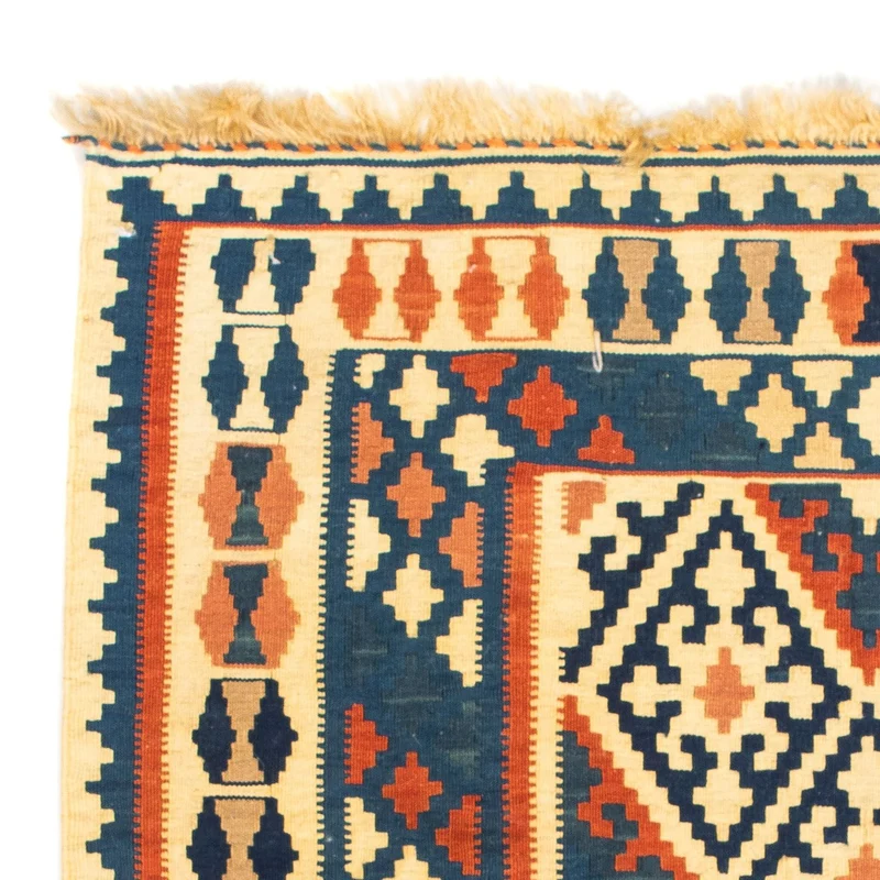 Kelim Fars Teppich 100x106cm - mehrfarbig