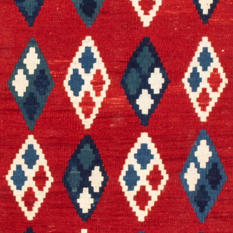 Kelim Fars Teppich 100x104cm - dunkelblau