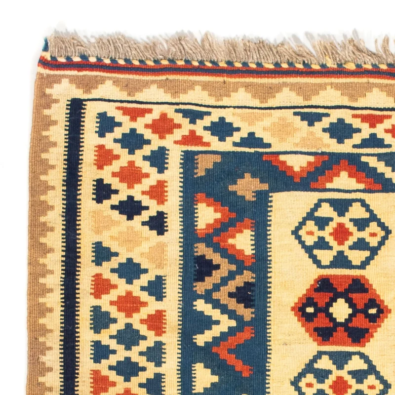 Kelim Fars Teppich 100x103cm - beige