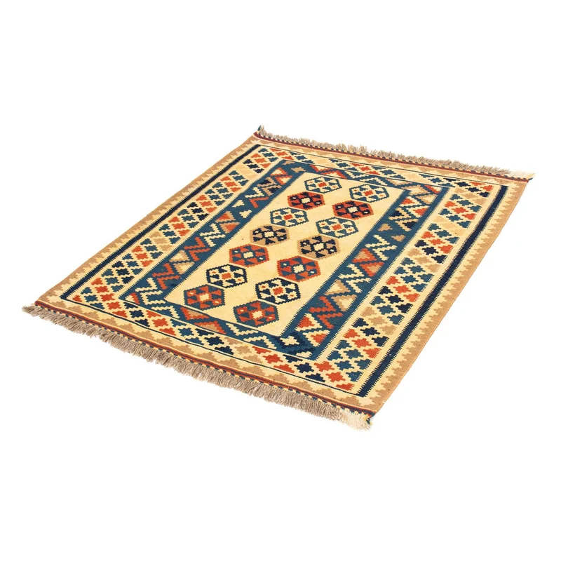 Kelim Fars Teppich 100x103cm - beige