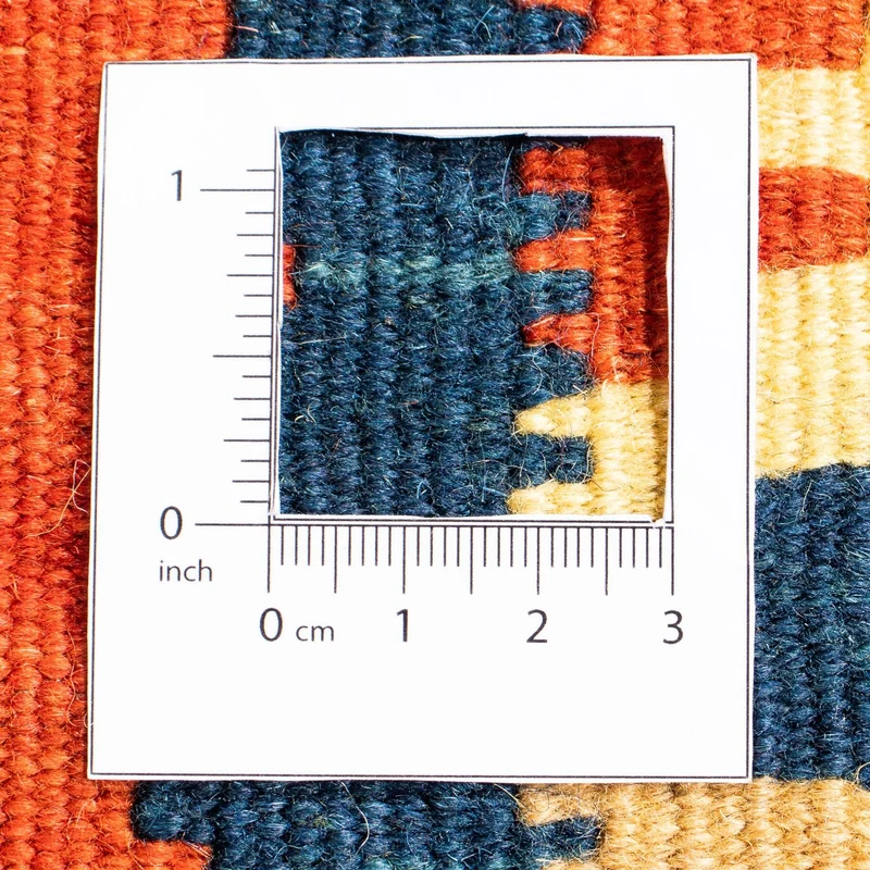 Kelim Fars Teppich 100x100cm - dunkelblau