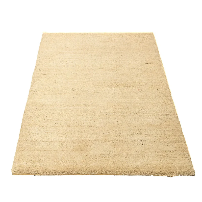 Gabbeh Teppich Indus 78x126cm - Wollteppich - beige