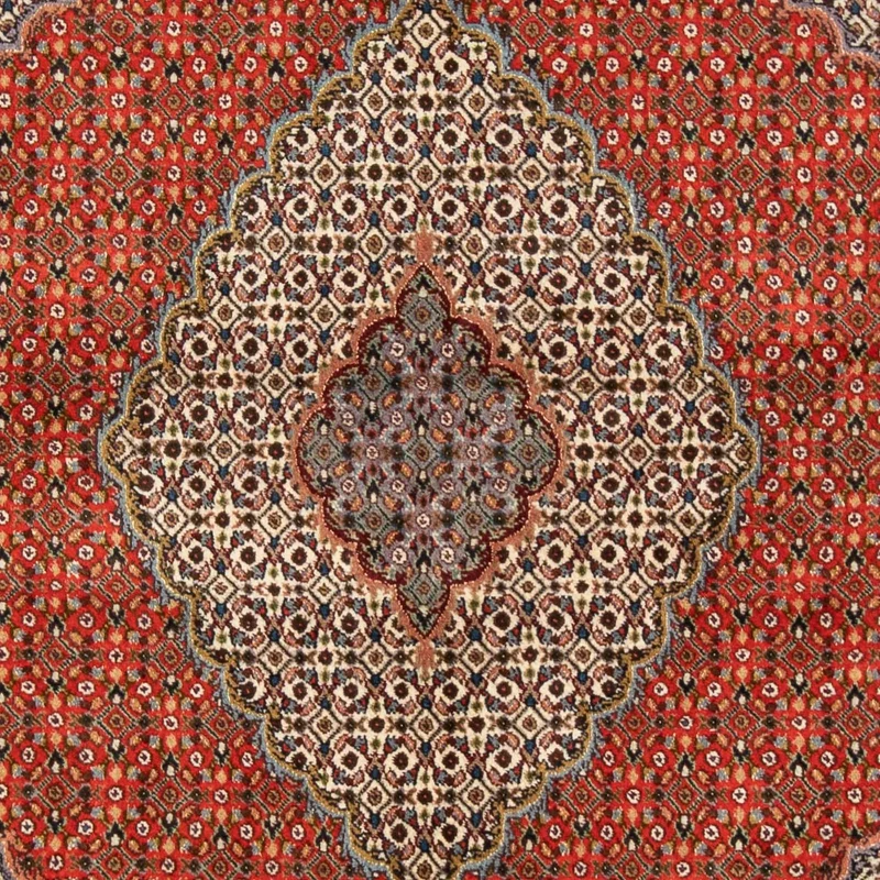 Täbriz Teppich 150x200cm - Perserteppich - dunkelrot