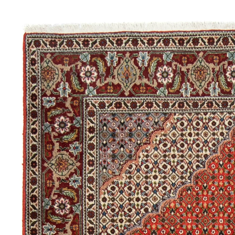 Täbriz Teppich 150x200cm - Perserteppich - dunkelrot