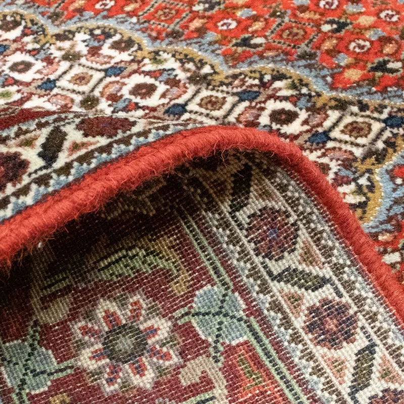 Täbriz Teppich 150x200cm - Perserteppich - dunkelrot
