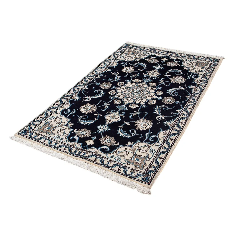 Nain Teppich 87x140cm - Perserteppich - dunkelblau