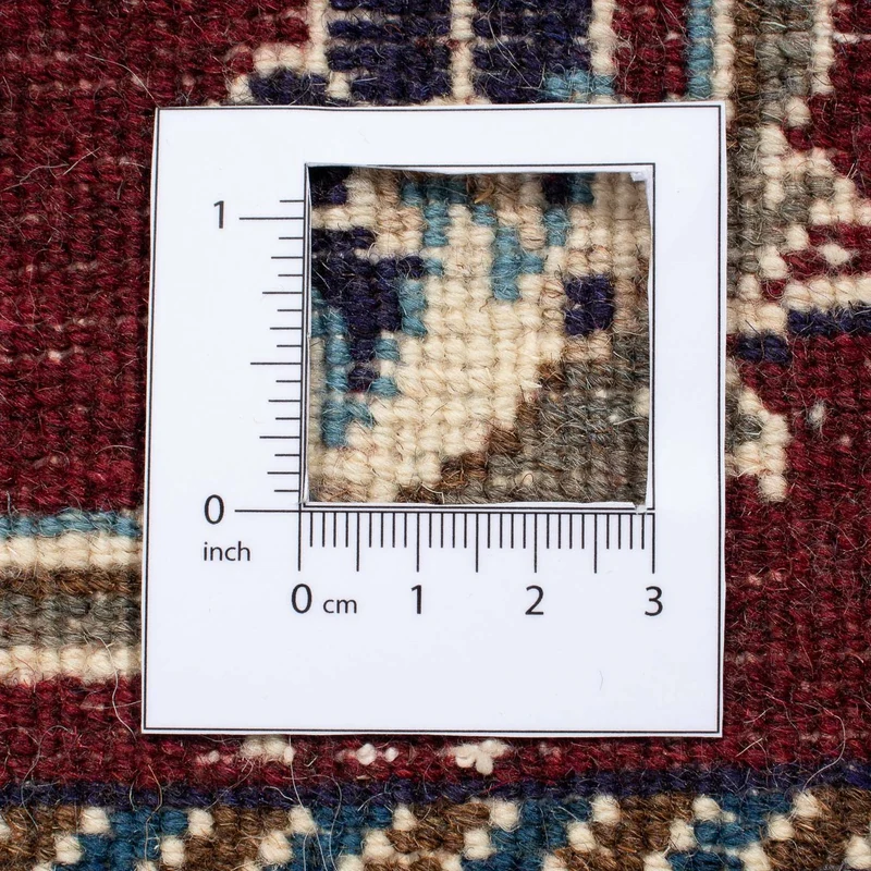 Nain Teppich 88x135cm - Perserteppich - dunkelrot