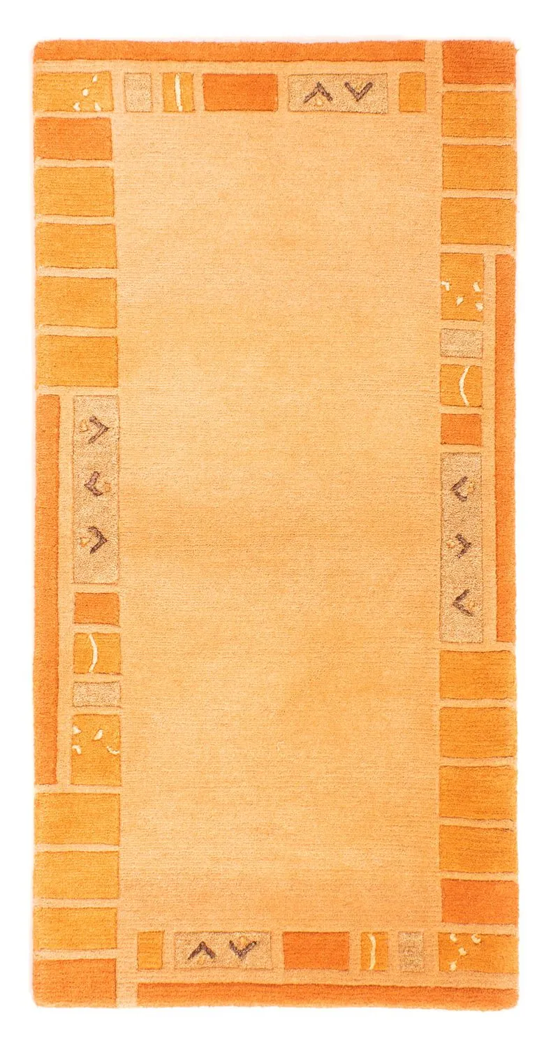 Nepal Teppich 70 x 140 cm - orange