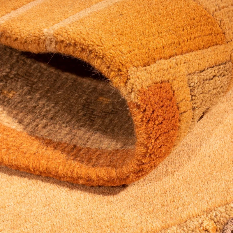 Nepal Teppich 70 x 140 cm - orange