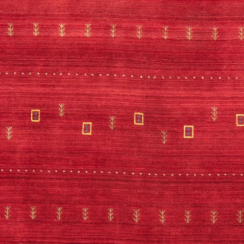 Loribaft Loom Teppich 170x240cm - Wollteppich - dunkelrot