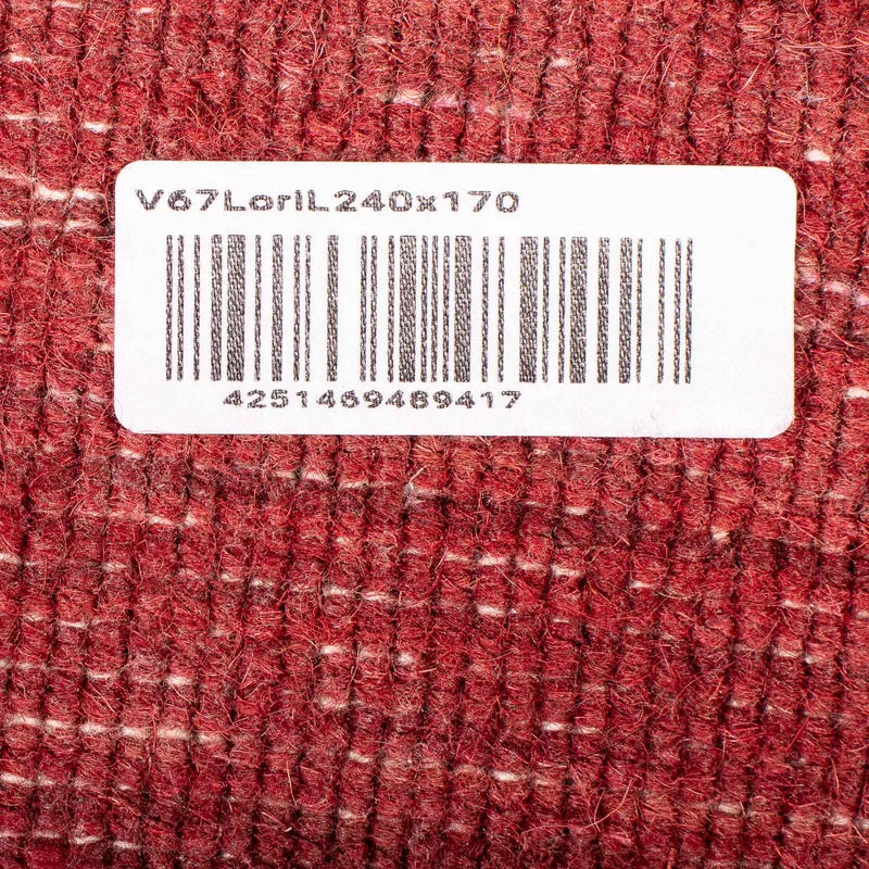 Loribaft Loom Teppich 170x240cm - Wollteppich - dunkelrot
