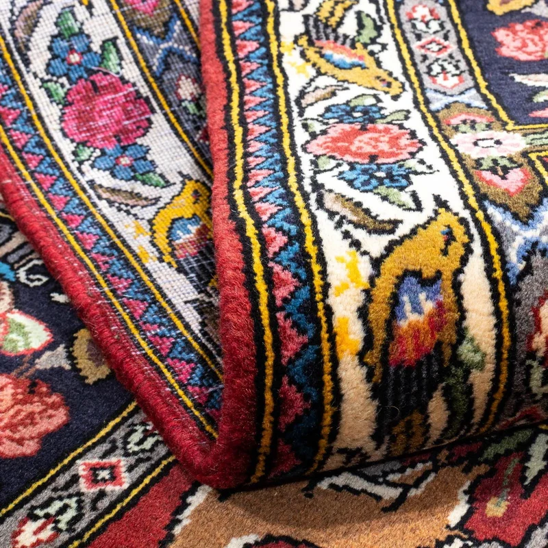 Bachtiar Teppich 107x162cm - Perserteppich - dunkelrot