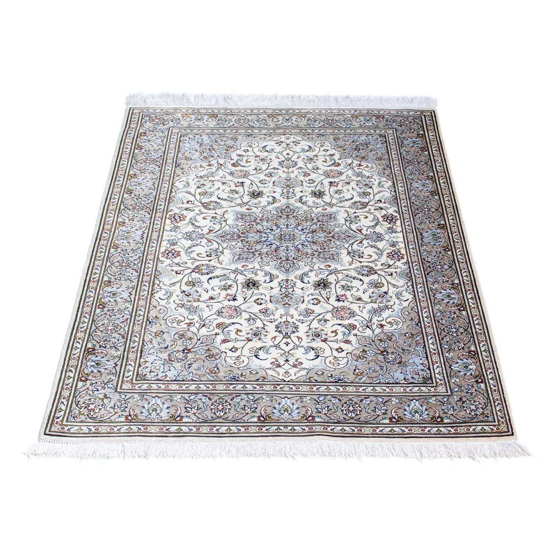 Ghom Teppich 80x121cm - Perserteppich - beige