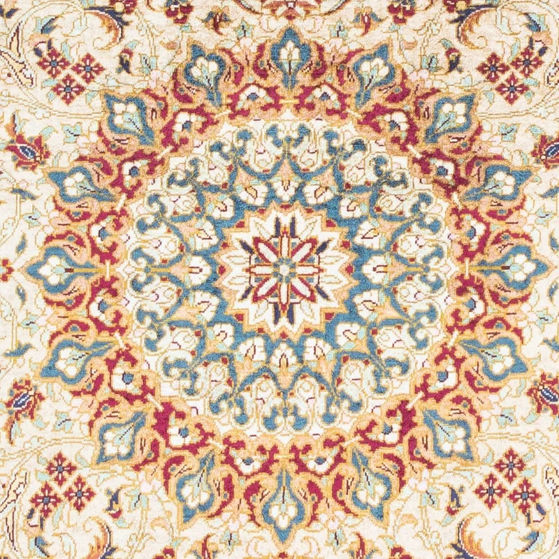 Ghom Teppich 77x123cm - Perserteppich - dunkelblau