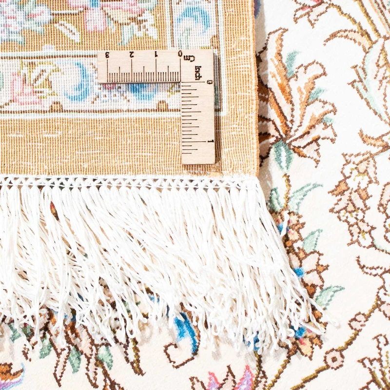 Ghom Teppich 79x124cm - Perserteppich - beige