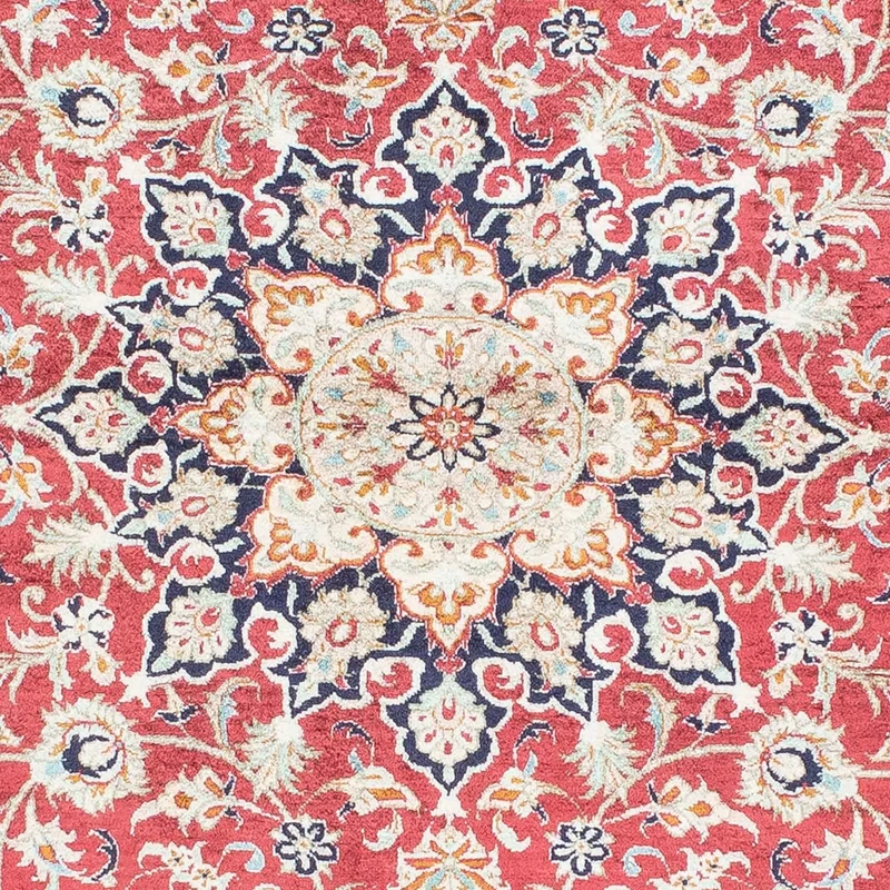 Ghom Teppich 100x151cm - Perserteppich - rot