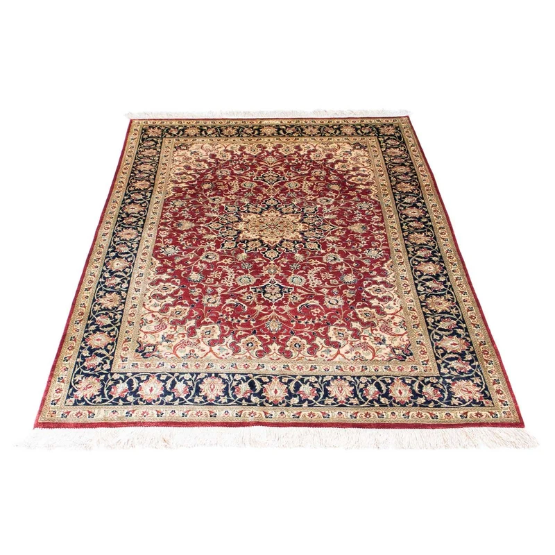 Ghom Teppich 100x151cm - Perserteppich - rot