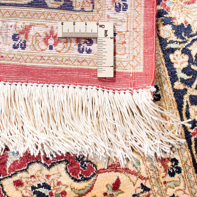 Ghom Teppich 100x151cm - Perserteppich - rot