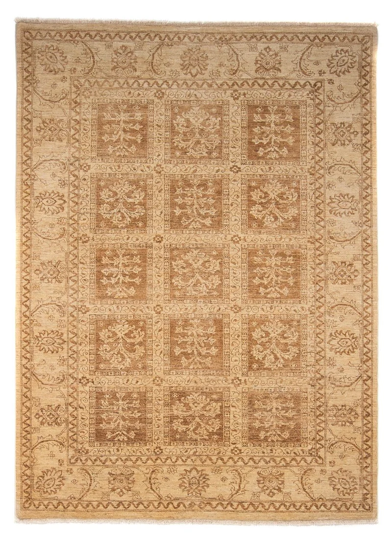 Ziegler Teppich 169x236cm - Orientteppich - hellbraun