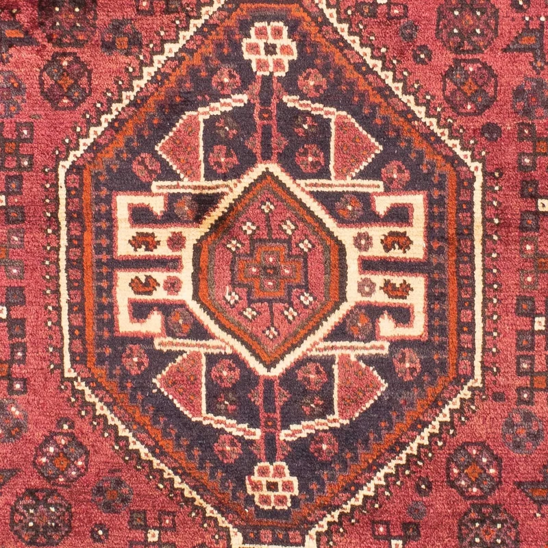 Shiraz Teppich 118x164cm - Perserteppich - dunkelrot