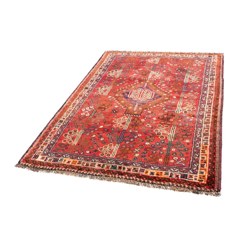 Shiraz Teppich 110x162cm - Perserteppich - rot