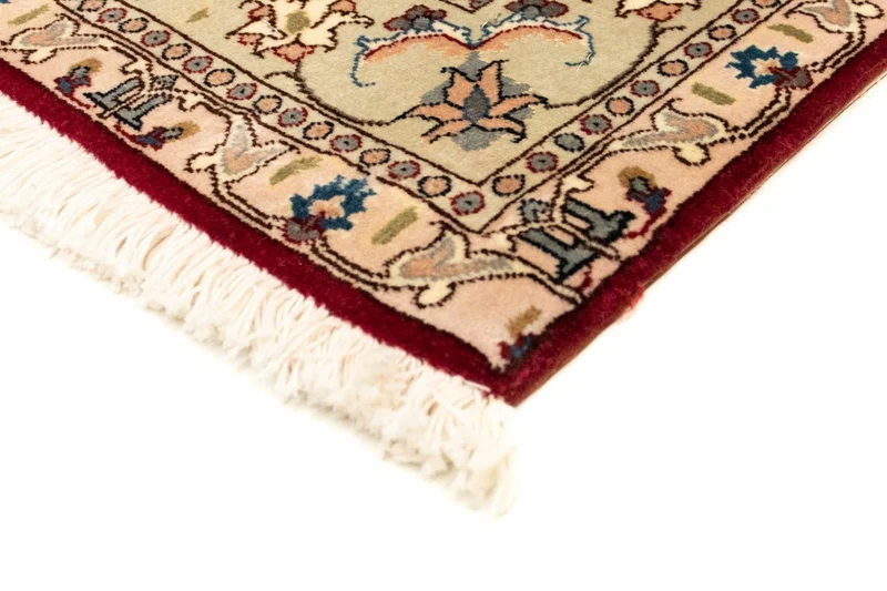 Täbriz - 50 Raj Teppich 99x150cm - Perserteppich - rot