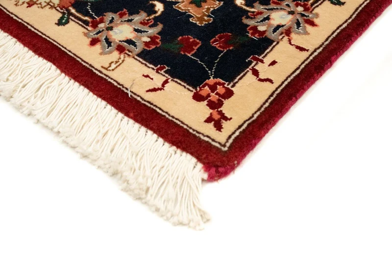 Täbriz - 50 Raj Teppich 102x148cm - Perserteppich - rot