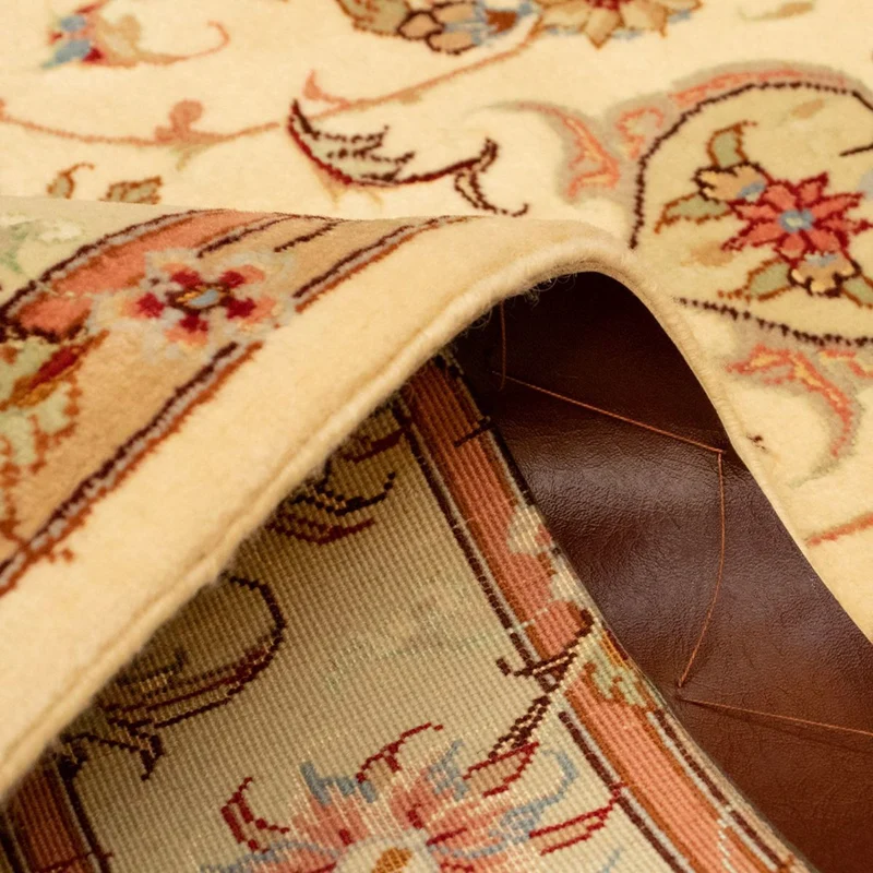 Täbriz - 50 Raj Teppich 102x162cm - Perserteppich - beige