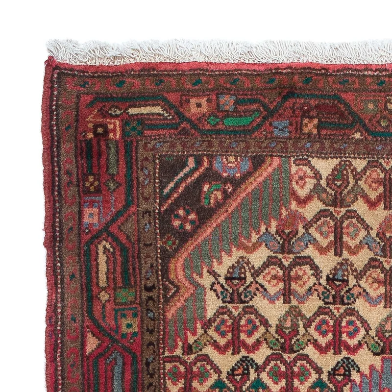 Hamadan Teppich 81x125cm - Perserteppich - beige
