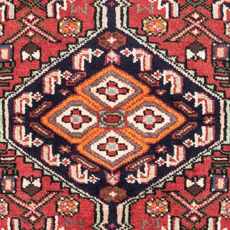 Hosseinabad Teppich 80x125cm - Perserteppich - hellrot