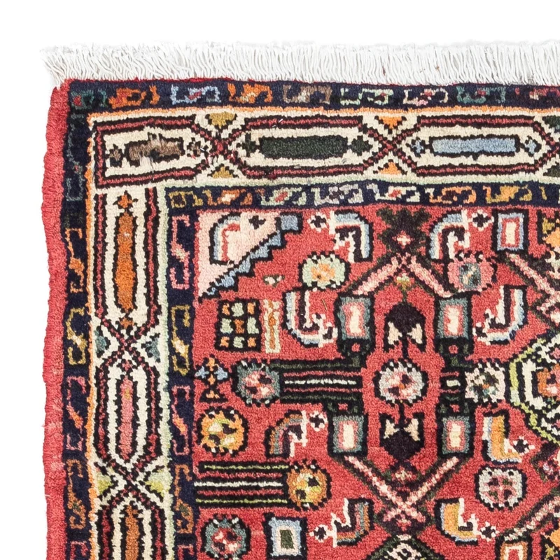 Hosseinabad Teppich 80x125cm - Perserteppich - hellrot