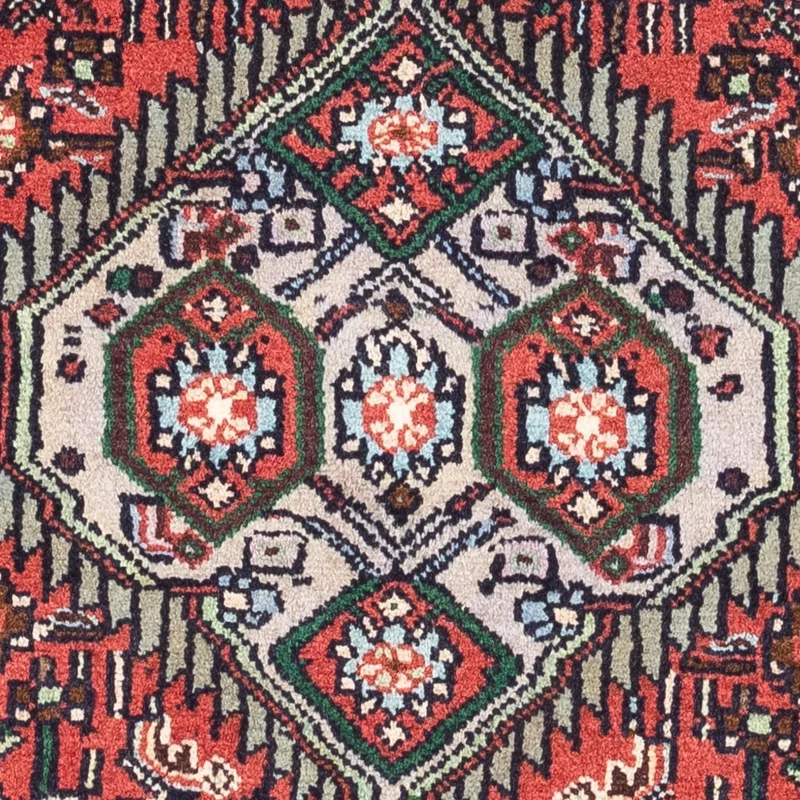 Hosseinabad Teppich 80x125cm - Perserteppich - hellrot