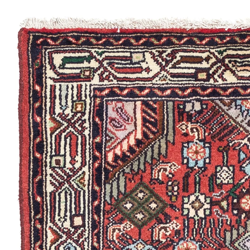 Hosseinabad Teppich 80x125cm - Perserteppich - hellrot