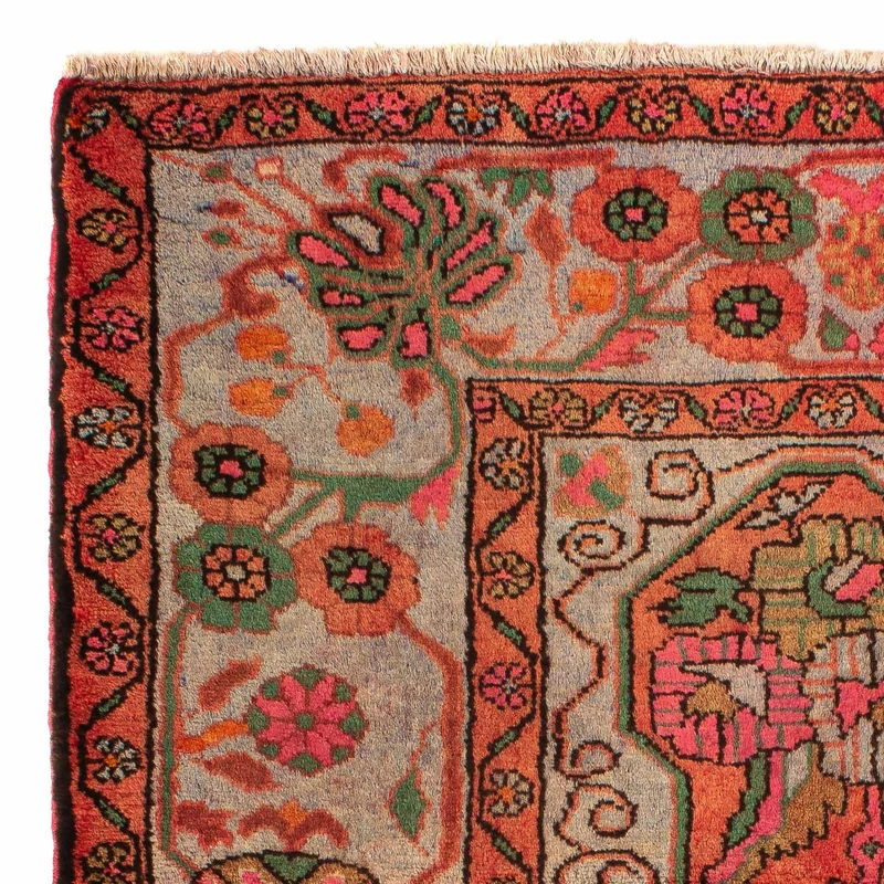Nahavand Teppich 80x124cm - Perserteppich - hellrot