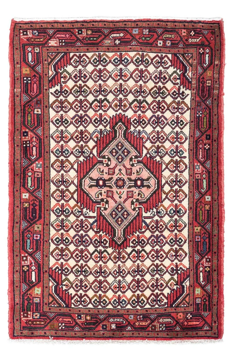 Hosseinabad Teppich 80x125cm - Perserteppich - beige
