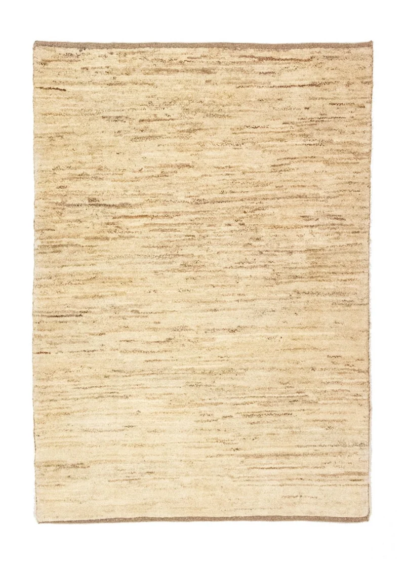 Gabbeh Persisch Teppich 101x144cm - Perserteppich Wollteppich - beige