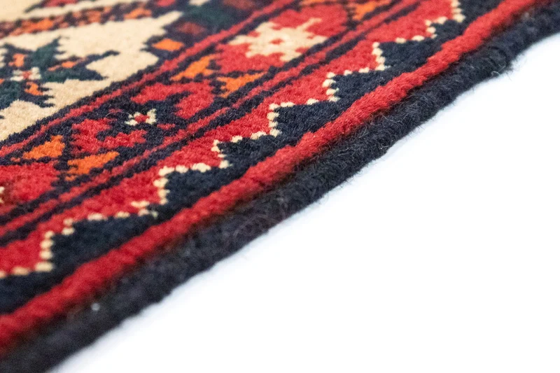 Afghan Teppich 98x144cm - Orientteppich - gelb