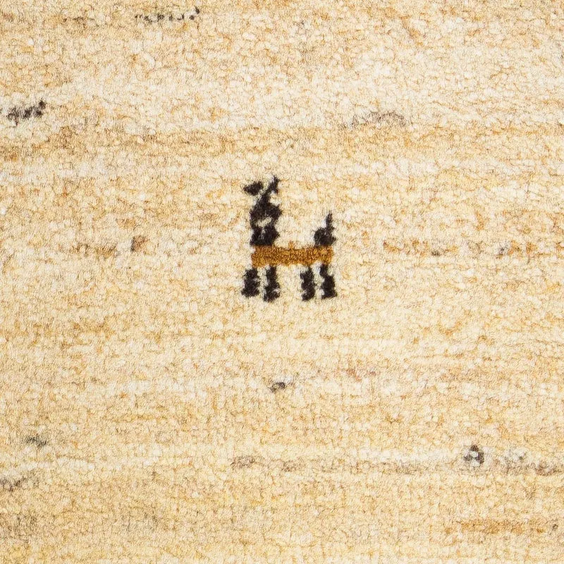 Gabbeh Teppich - Loribaft Perser 40 x 60 cm - beige