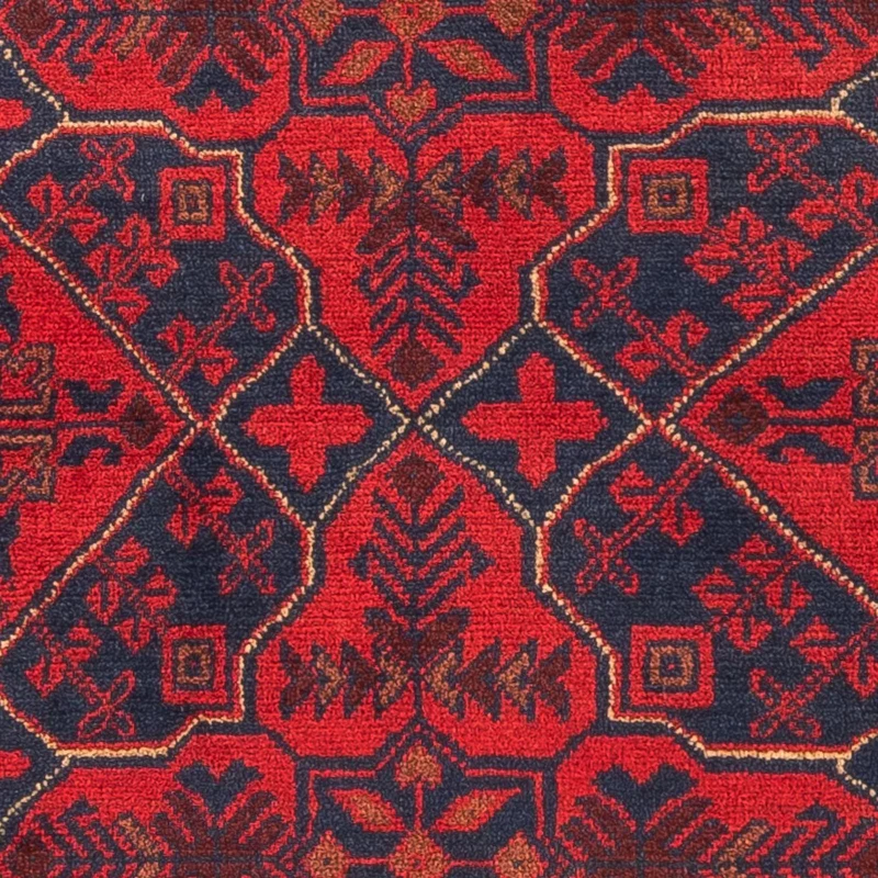 Afghan Teppich - Kunduz 78 x 125 cm - dunkelrot