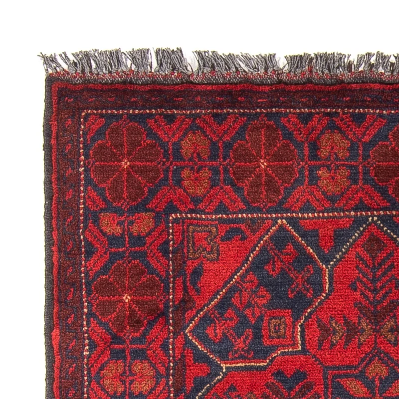 Afghan Teppich - Kunduz 78 x 125 cm - dunkelrot