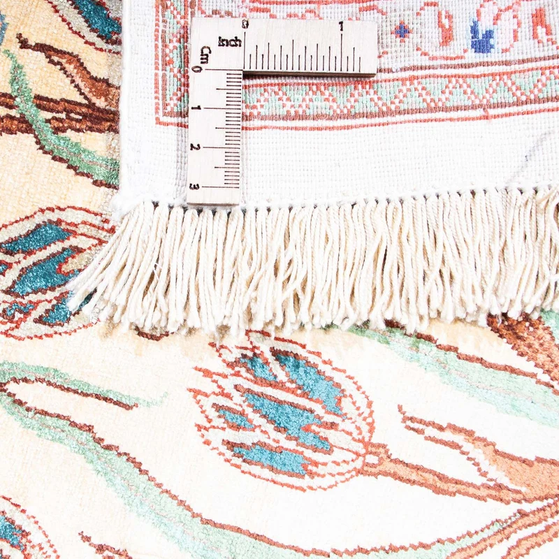 Ghom Teppich 102x156cm - Perserteppich - beige