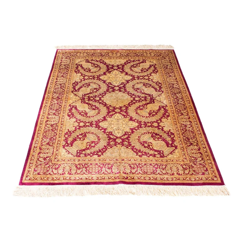 Ghom Teppich 98x148cm - Perserteppich - lila
