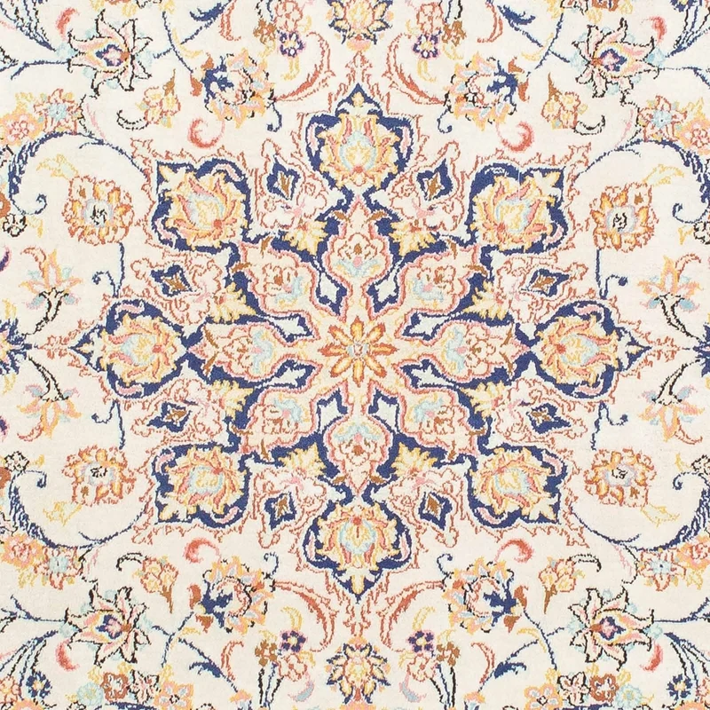 Ghom Teppich 102x152cm - Perserteppich - beige